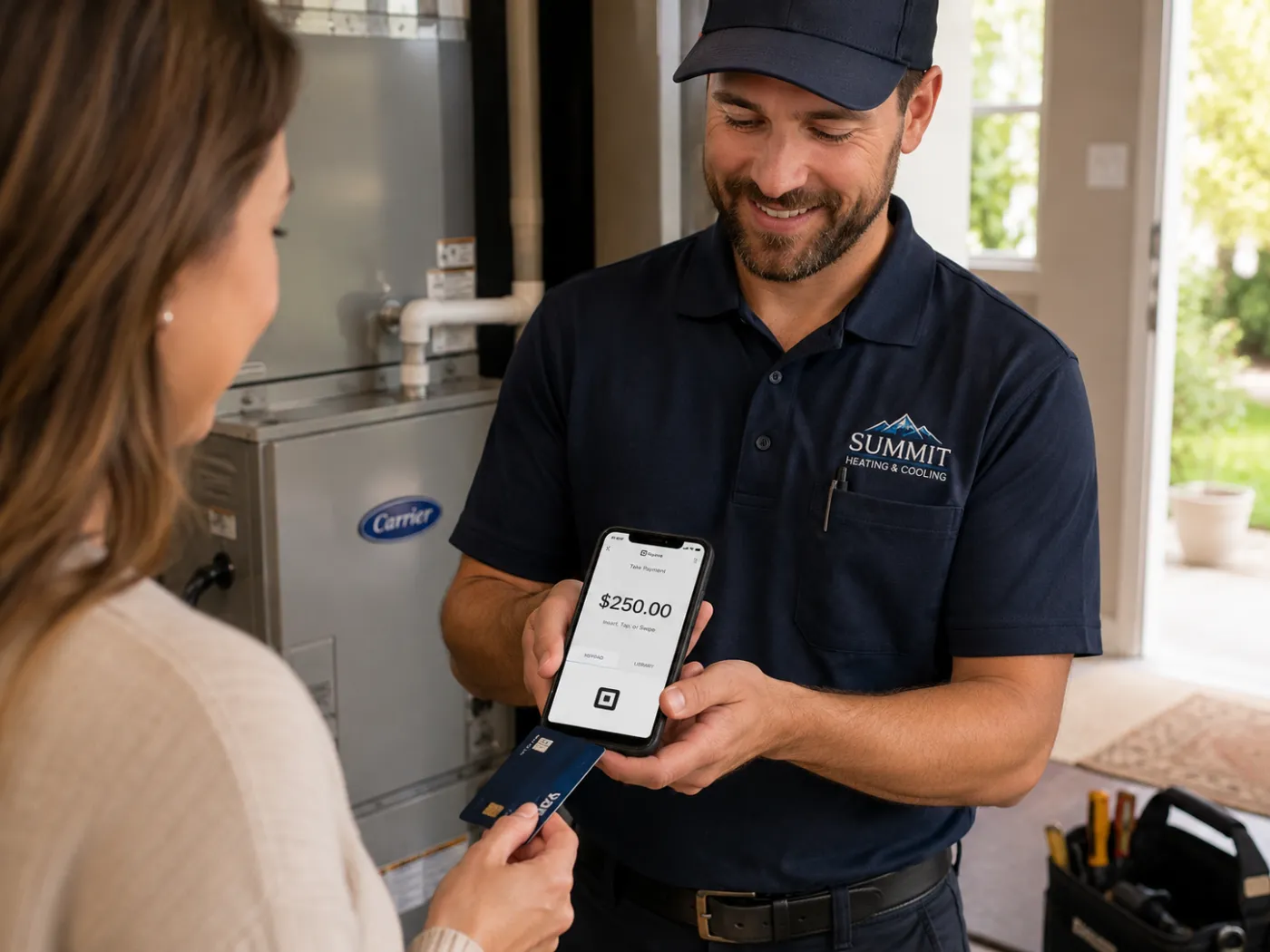 Professional services payments point-of-sale configuration