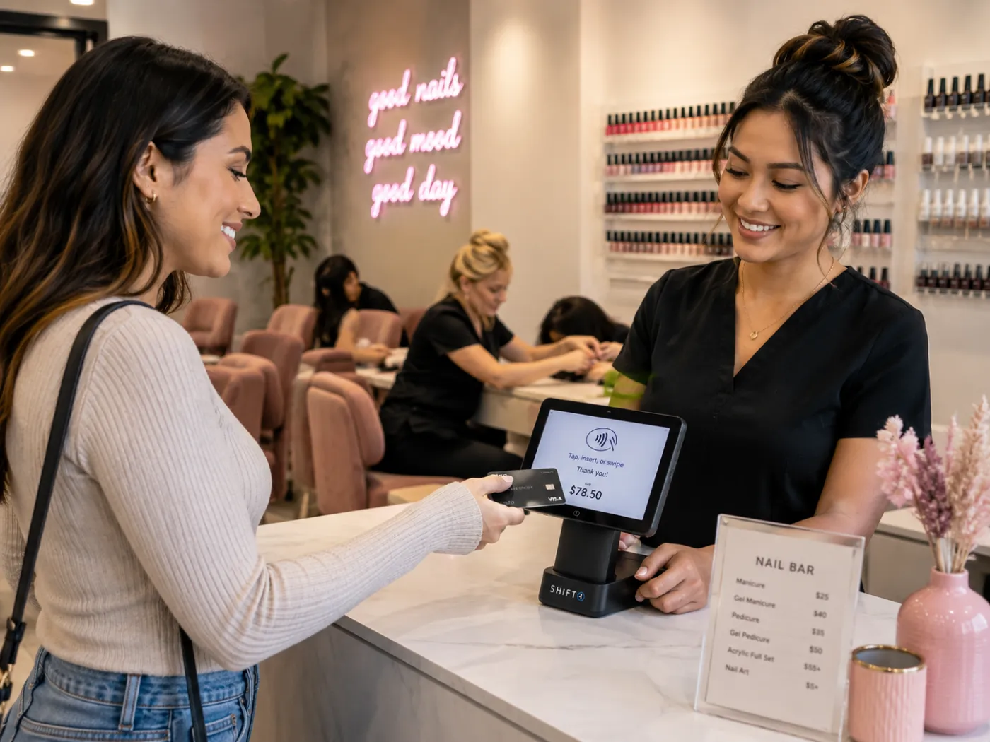 Salons and services payments POS equipment comparison