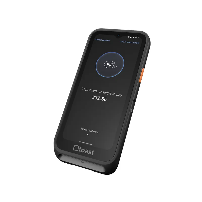 Toast Go handheld restaurant point-of-sale device